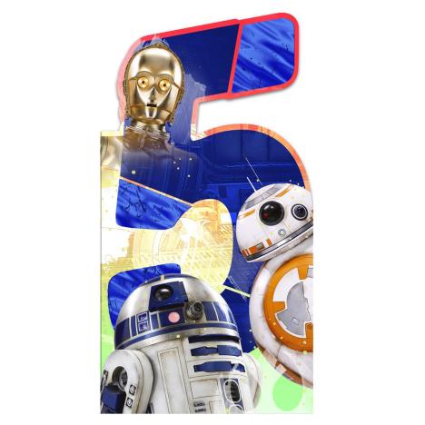 Star Wars Age 5 Shaped Birthday Card £2.40